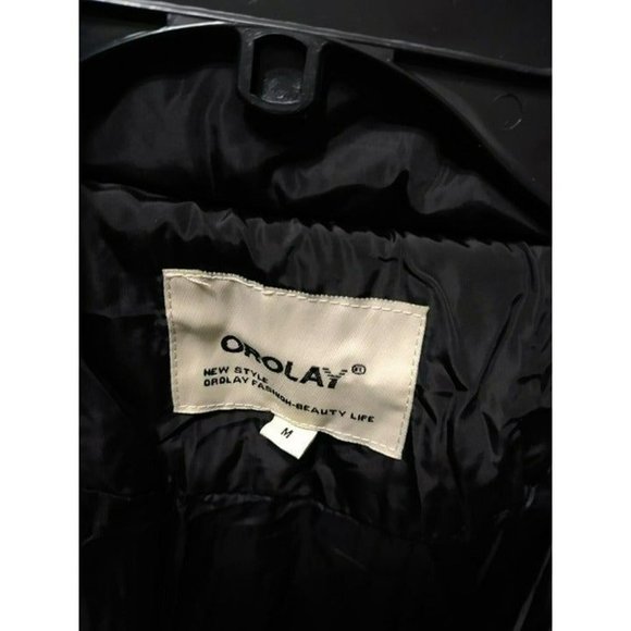 Classic OROLAY Black Duck Down Jacket "2 in 1 illusion" Size M - Picture 6 of 10